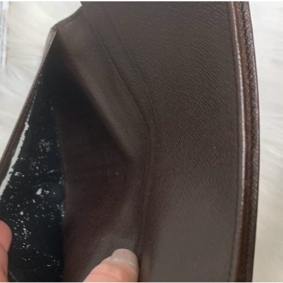 100% authentic Louis Vuitton Damier Ebene (DE) long vertical wallet organizer. - Picture 11 of 15